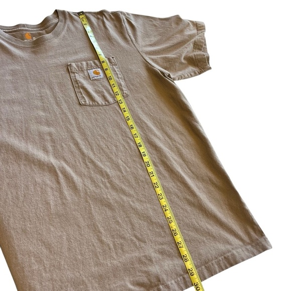 Carhartt Tan Tee Shirt XL Original Fit Short Sleeve - Picture 4 of 6